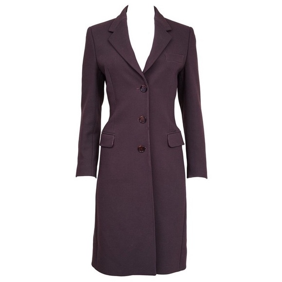 Dolce & Gabbana 1990s Single-Breasted Brown Coat - Picture 1 of 7